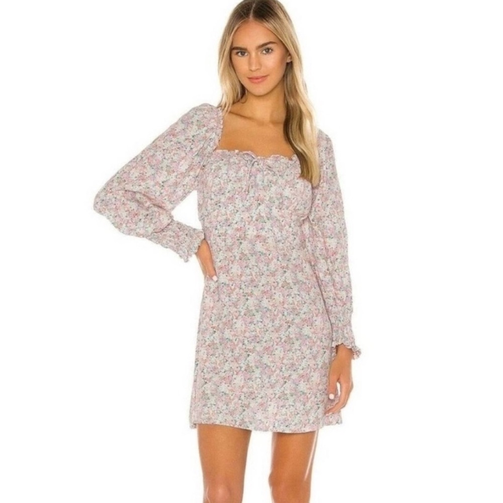 Faithfull the Brand Ira pink floral dress